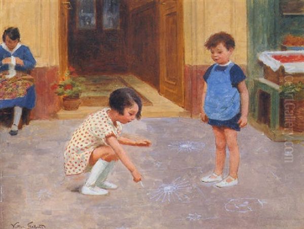 Hopscotch by Victor Gabriel Gilbert