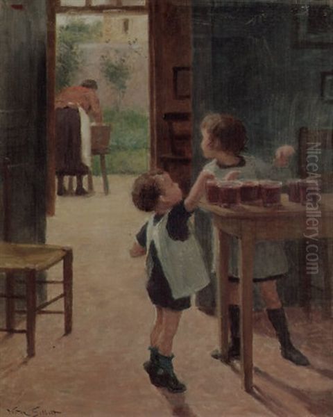 The Opportunists Oil Painting by Victor Gabriel Gilbert