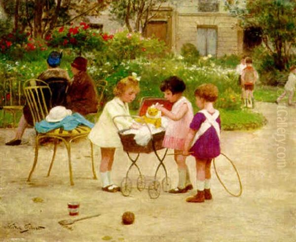 Make Believe Oil Painting by Victor Gabriel Gilbert