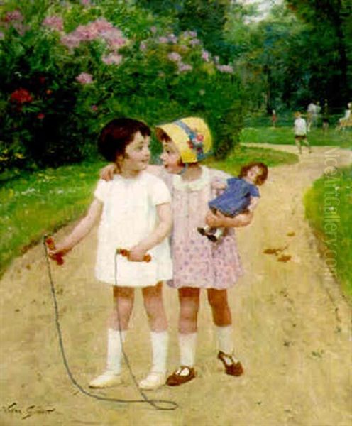 Friendship Oil Painting by Victor Gabriel Gilbert