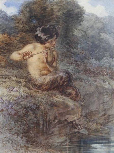 The Infant Pan Oil Painting by Guido Bach