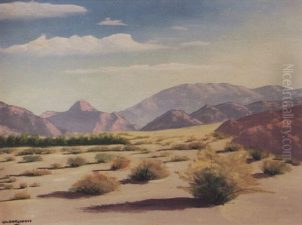 Desert Landscape Oil Painting by Beatrice Gildersleeve