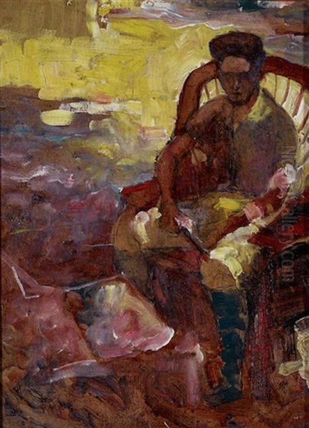 Portrait Of August Gay Oil Painting by Selden Connor Gile