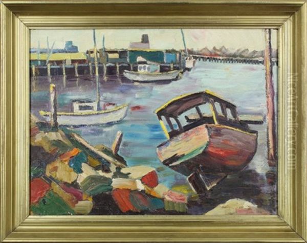 Harbor Scene by Selden Connor Gile