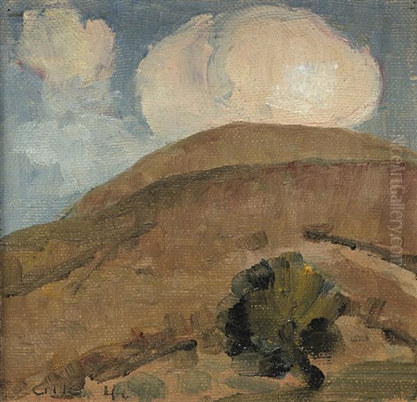 Cloud, Hill, Tree Oil Painting by Selden Connor Gile