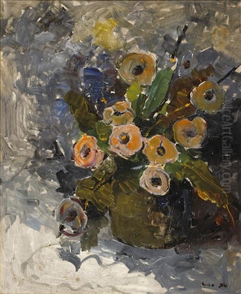 Anemones Oil Painting by Selden Connor Gile