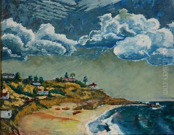 Coastal Landscape With Houses Oil Painting by Selden Connor Gile