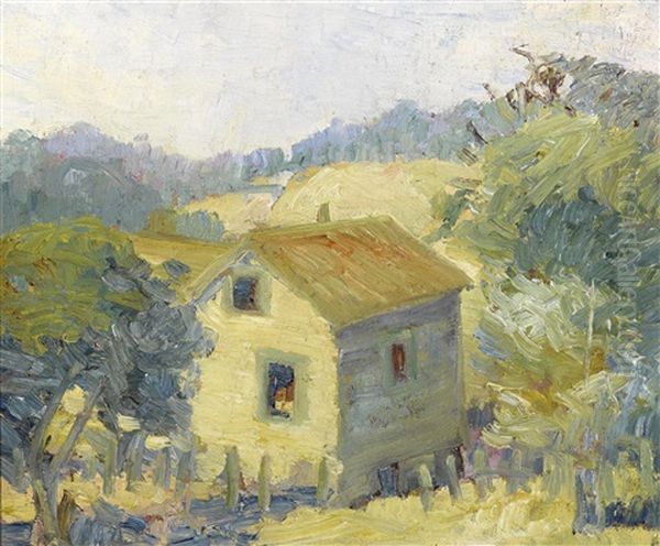 House On The Hill Oil Painting by Selden Connor Gile