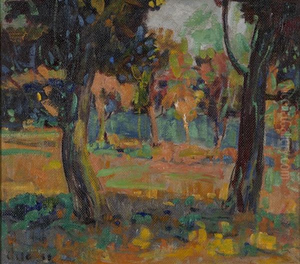 Fauvist Landscape Oil Painting by Selden Connor Gile