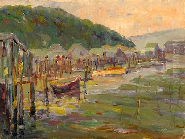 Houseboats, Tiburon, California by Selden Connor Gile