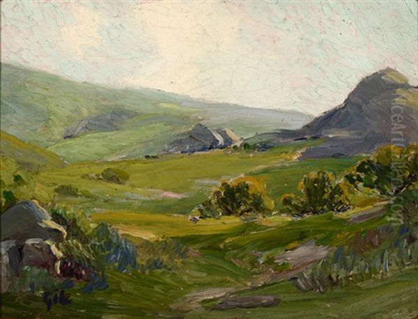 Rolling California Hills Oil Painting by Selden Connor Gile