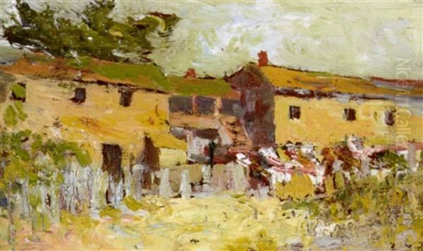 Stevenson House, Monterey, California Oil Painting by Selden Connor Gile