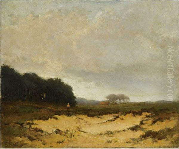 On The Heath Oil Painting by Johannes Martinus Bach