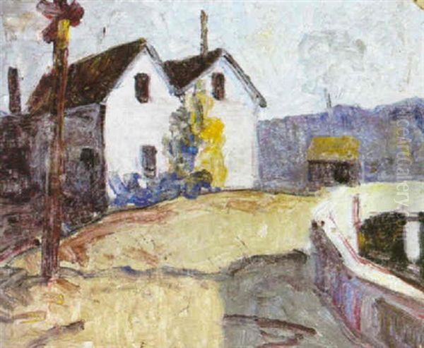 Tiburan And Belvedere Laundry Company Oil Painting by Selden Connor Gile