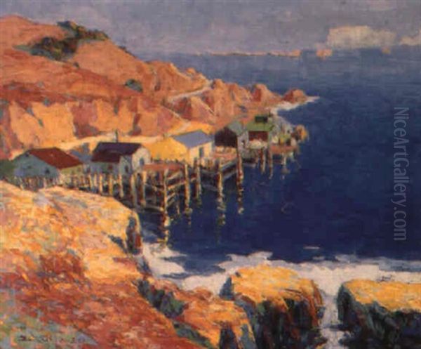 Point Richmond Oil Painting by Selden Connor Gile