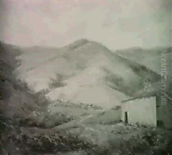 Deserted Barn, Pink Hill Oil Painting by Selden Connor Gile