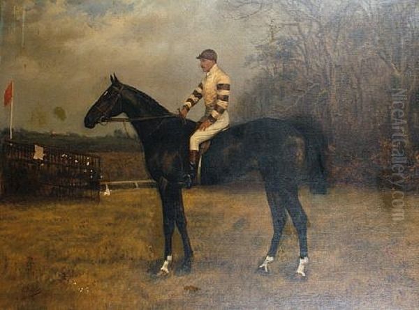 Dunboyne - Major W.f. Ricardo Up Oil Painting by Geoffrey Douglas Giles