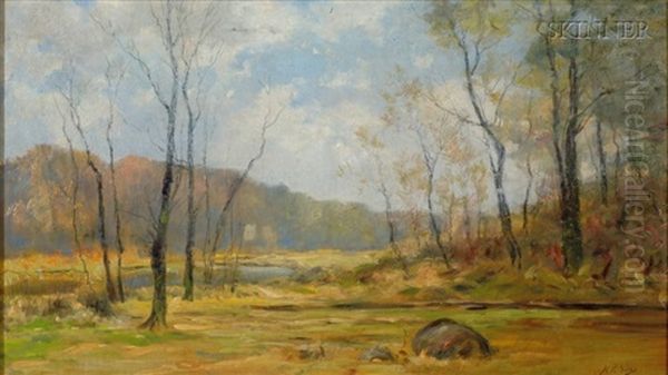 Clearing In The Woods Oil Painting by Horace P. Giles