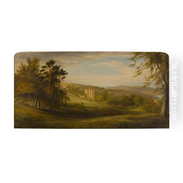 Craigevar Castle Oil Painting by James William Giles