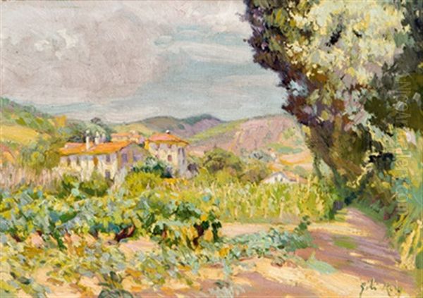 Paisaje De Lerida Oil Painting by Baldoremo Gili y Roig