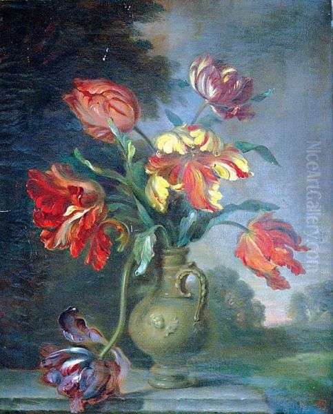 Tulipany Oil Painting by Max Bach