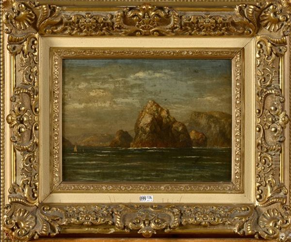 Bords De Mer Aux Rochers Oil Painting by Edmund Gill