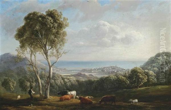 Aberystwyth Oil Painting by Edmund Gill