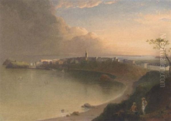 View Of Tenby Oil Painting by Edmund Gill