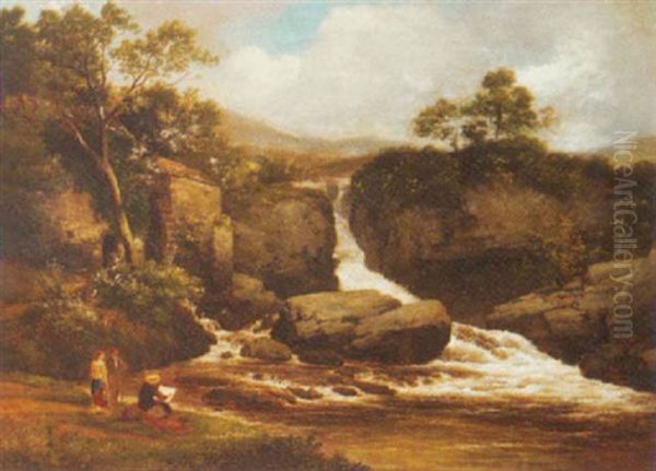 Dunmarc Mill Oil Painting by Edmund Gill