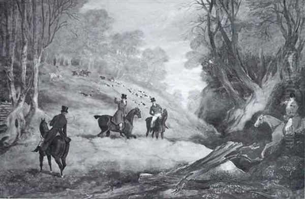 Before The Hunt Oil Painting by Edmund Ward (E. W.) Gill