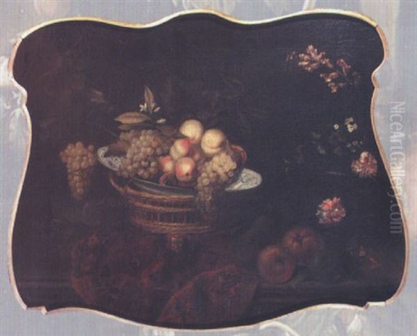 Assemblage De Fruits Sur Un Entablement by Jan Pauwel Gillemans The Elder