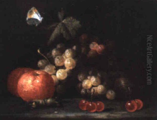 Nature Morte Aux Fruits Oil Painting by Jan Pauwel Gillemans The Elder