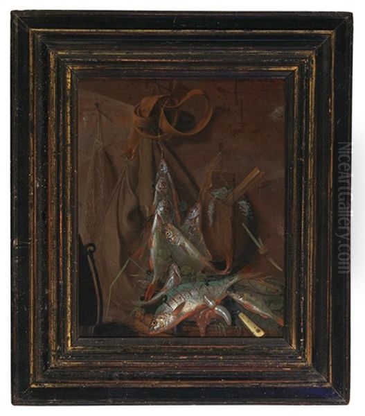 Fish Still Life Oil Painting by Jakob Gillig