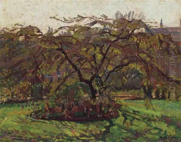 Clarence Gardens Oil Painting by Harold Gilman