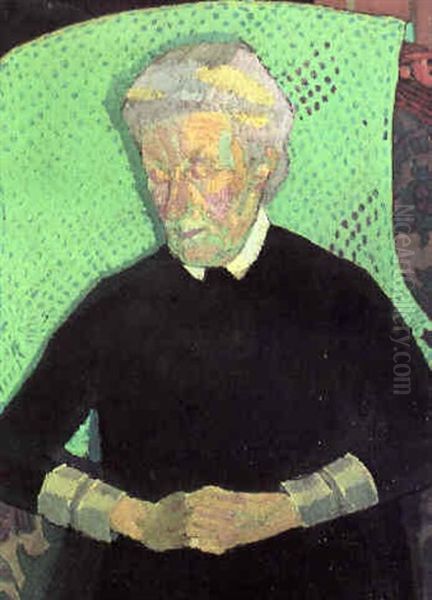 Portrait Of The Artist's Mother Oil Painting by Harold Gilman