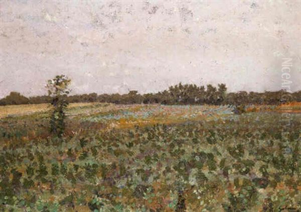 Romney Marsh, Kent Oil Painting by Harold Gilman