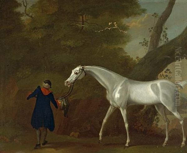 Lord Craven's Grey Mare Oil Painting by Sawrey Gilpin