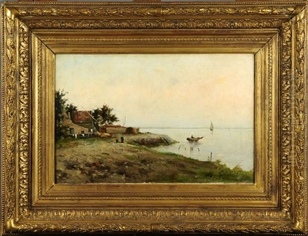 Paysage Fluvial Oil Painting by Victor Olivier Gilsoul