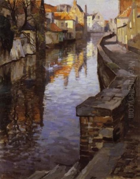 Rei Te Brugge Oil Painting by Victor Olivier Gilsoul