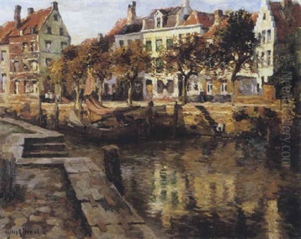 Kade Te Mechelen Oil Painting by Victor Olivier Gilsoul