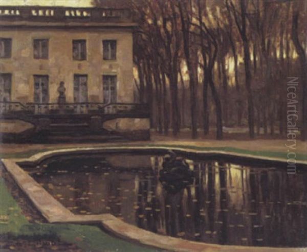 Vue Dans Un Parc Oil Painting by Victor Olivier Gilsoul