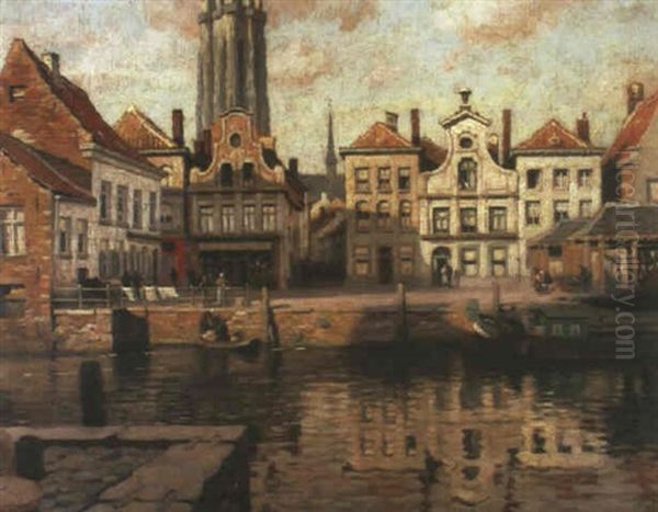 Gezicht Te Mechelen Oil Painting by Victor Olivier Gilsoul