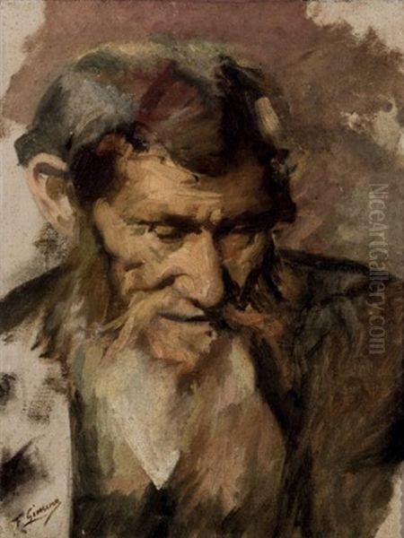 Anciano Oil Painting by Francisco Gimeno Arasa