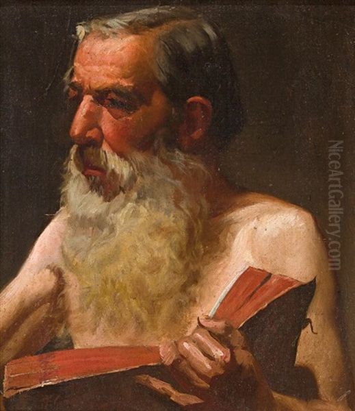 Modelo Con Un Libro Oil Painting by Francisco Gimeno Arasa