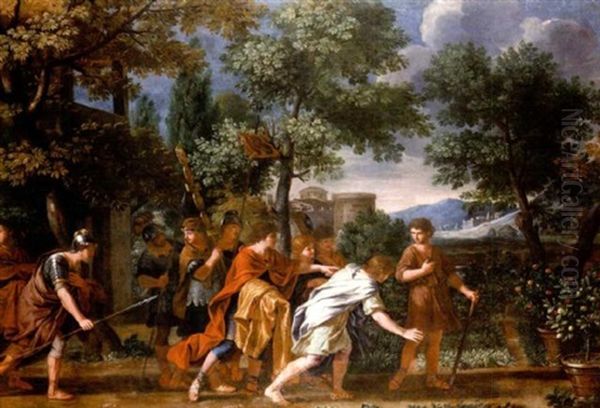 Cincinnatus Receiving The Deputies Of The Senate Oil Painting by Giacinto Gimignani