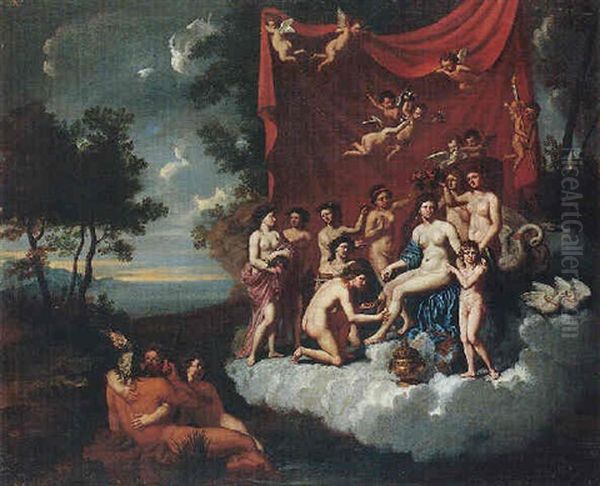 The Toilet Of Venus Oil Painting by Giacinto Gimignani