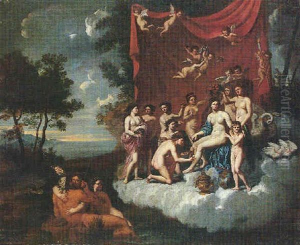 The Toilet Of Venus Oil Painting by Giacinto Gimignani