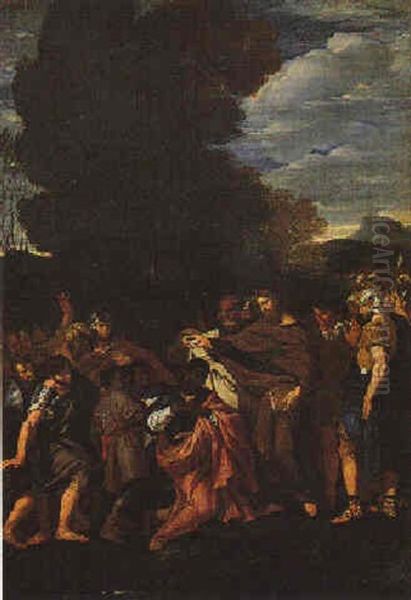 San Filippo Apostolo Battezza L'eunuco Della Regina Candace Oil Painting by Giacinto Gimignani