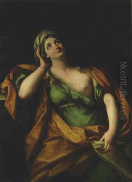 A Sibyl Oil Painting by Ludovico Gimignani