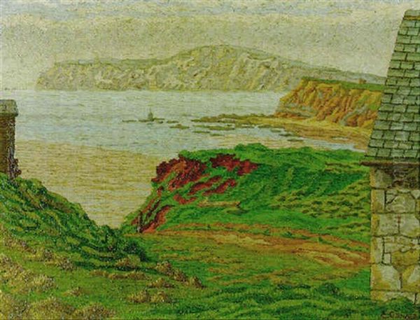 Freshwater Bay, Isle Of Wight Oil Painting by Charles Ginner